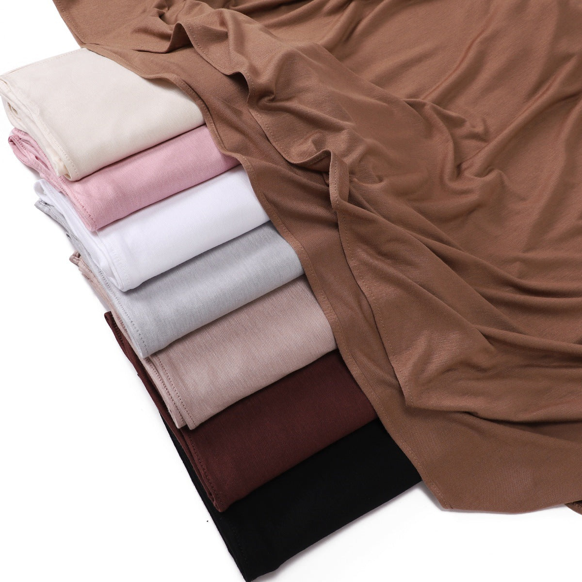 Simple Solid-color Mercerized Cotton Modal Sweat Fabric